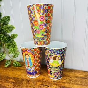 Ultra Rare DISTROLLER Reusable Melamine Cups Tumbler Amparin Colorful HTF